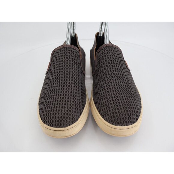 OluKai Women's Pehuea Shoe Size 7.5 Slip On Loafer Flats Gray Mesh Convertible - Picture 5 of 15